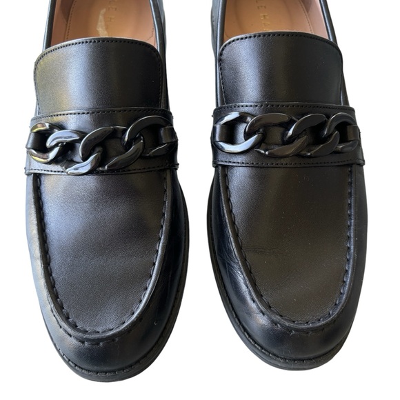 COLE HAAN Stassi Chain Trim Leather Bit Loafers 7.5 - Picture 4 of 16
